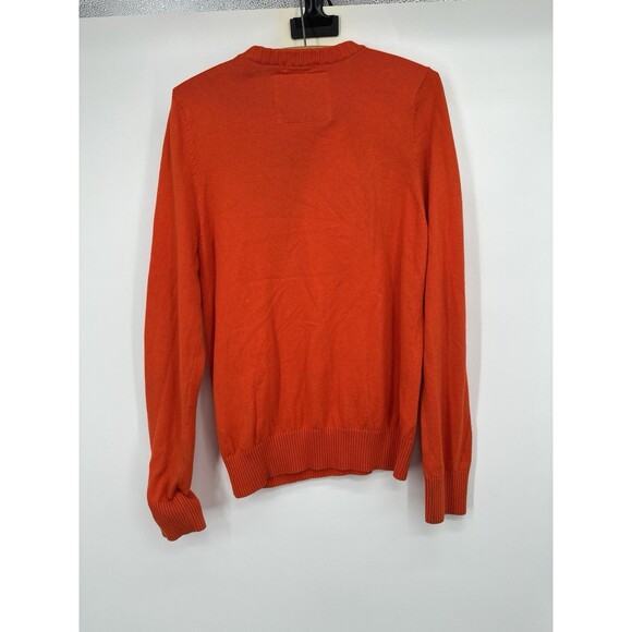 Abercrombie & Fitch Muscle Mens V-Neck Pullover Sweater Sz.XXL/Orange/ see note! - Picture 3 of 8